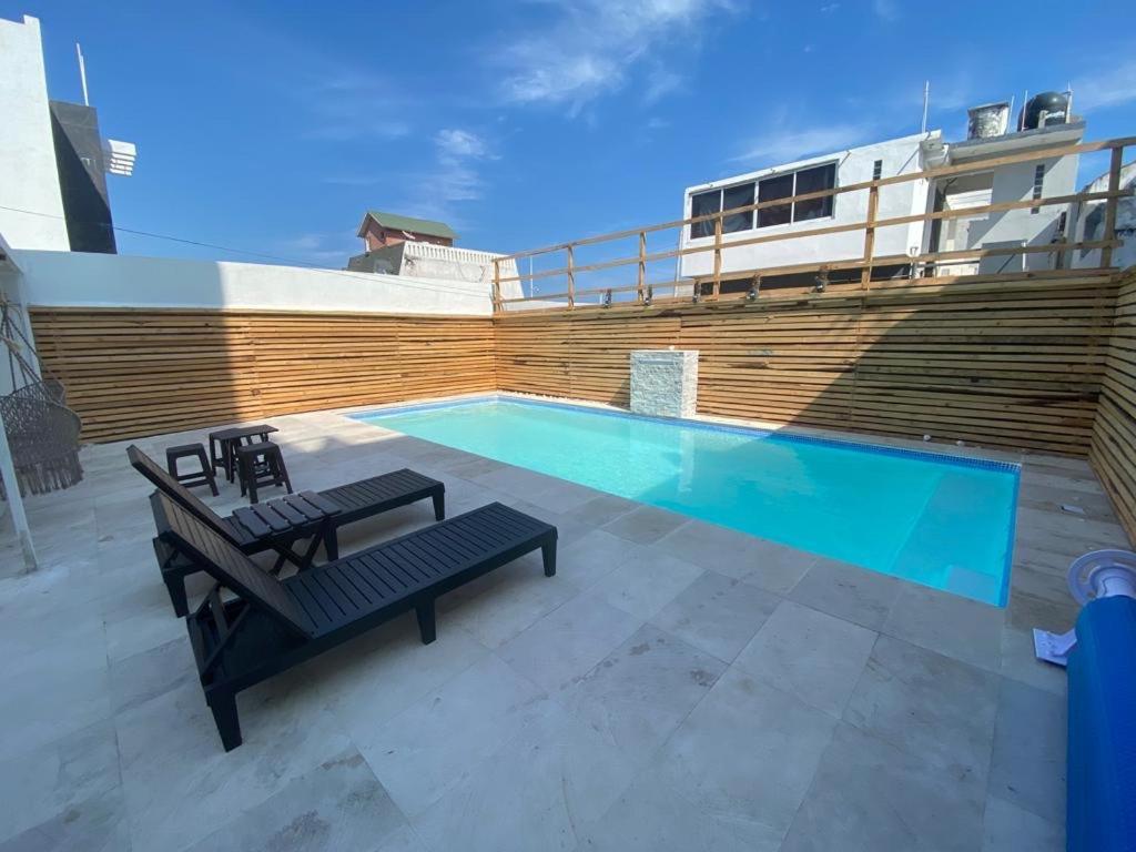 Loft Frente A La Playa!!!! Appartement Boca del Río Buitenkant foto